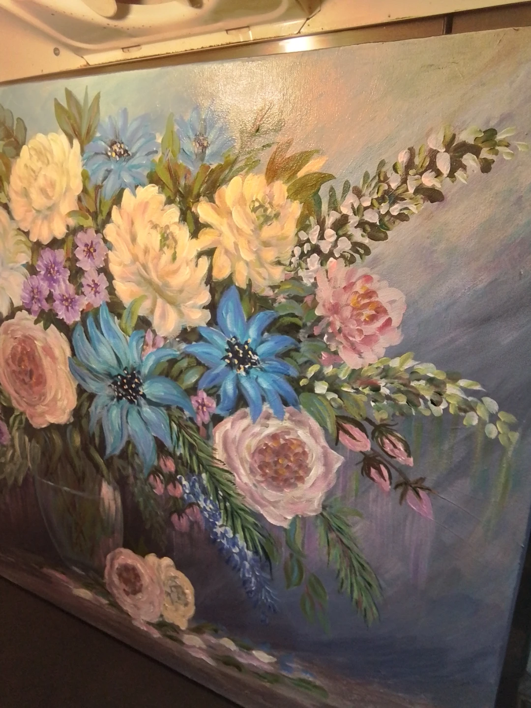 Stunning Floral Still Life Oil Painting by Nisreen Askar - photo 4