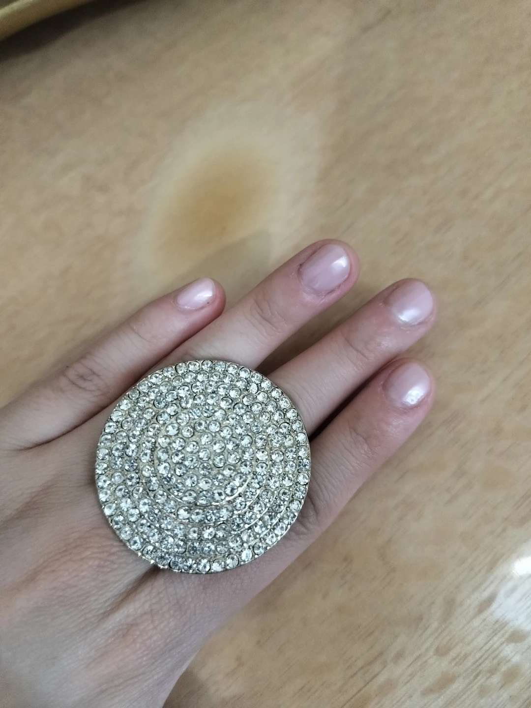 Sparkly Large Statement Ring