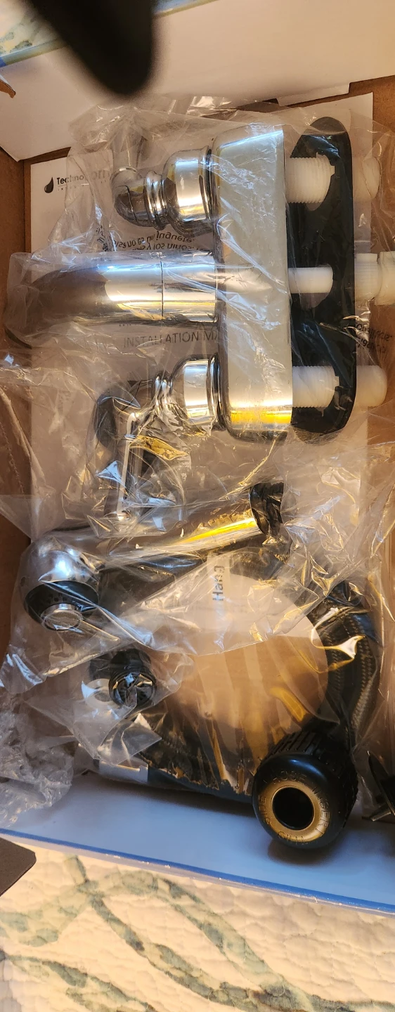 Technoform Laundry Tub Faucet Kit – Chrome Pull-Out Spray Faucet