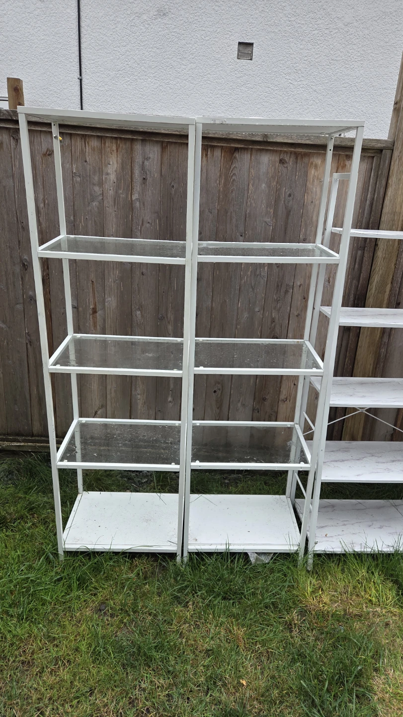IKEA VITTSJO shelving unit in white x 2 - photo 2