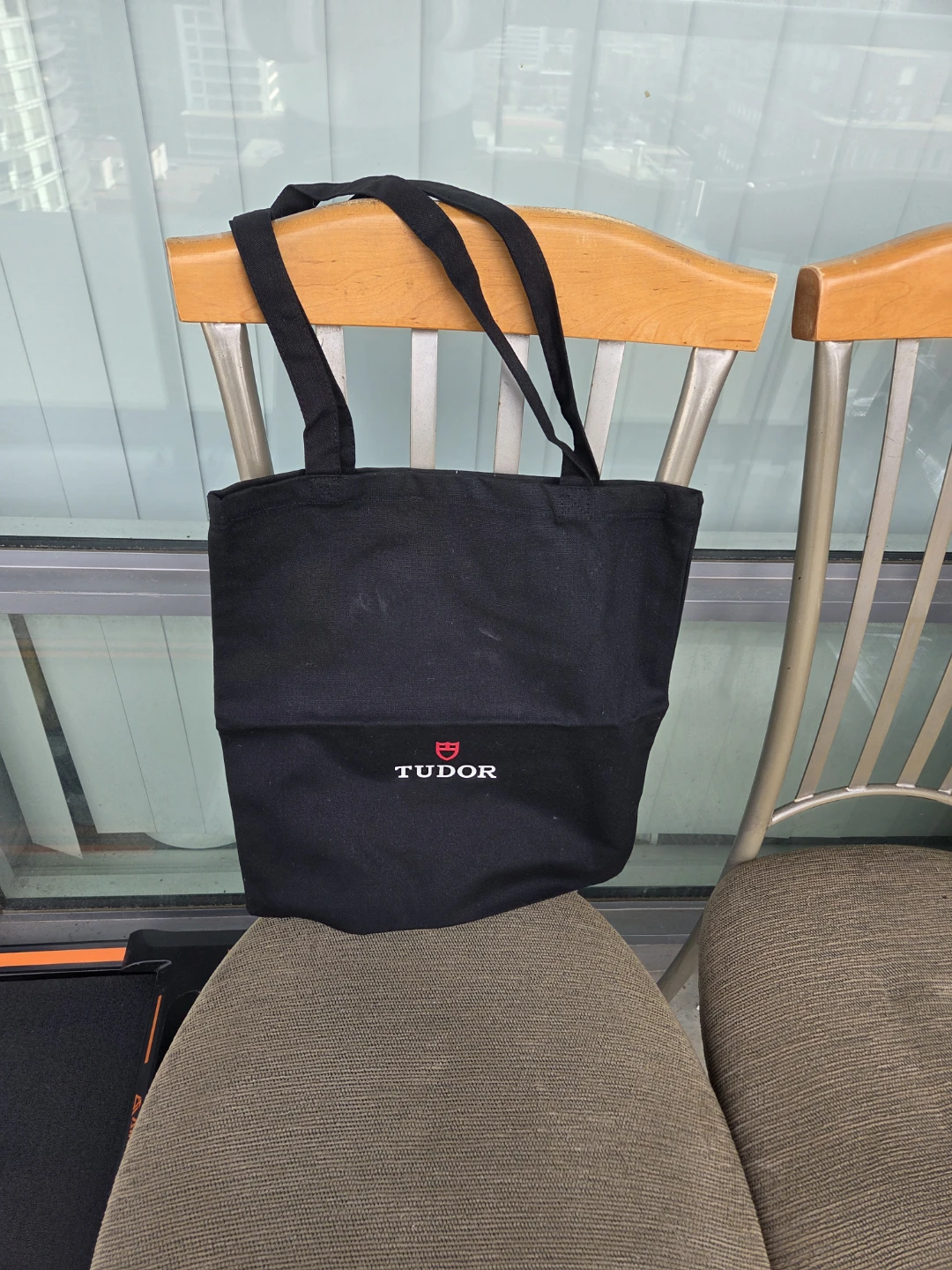Tudor Black Tote Bag