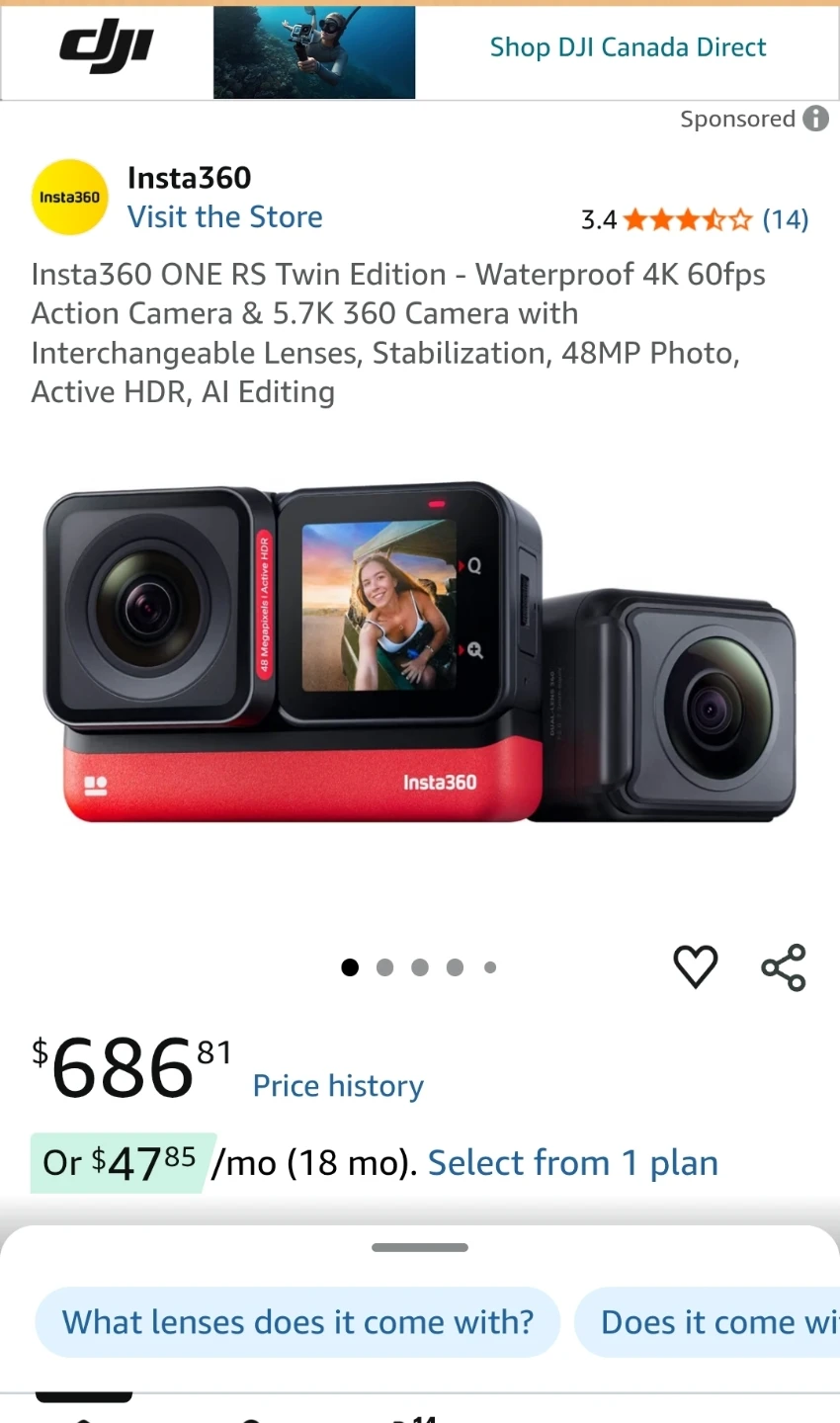 Vlog Cam For rent dji Insta360 Sony - photo 4