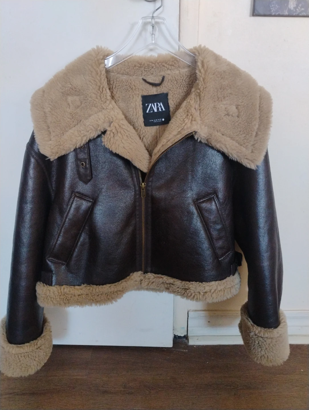 ZARA Aviator Jacket - Brown