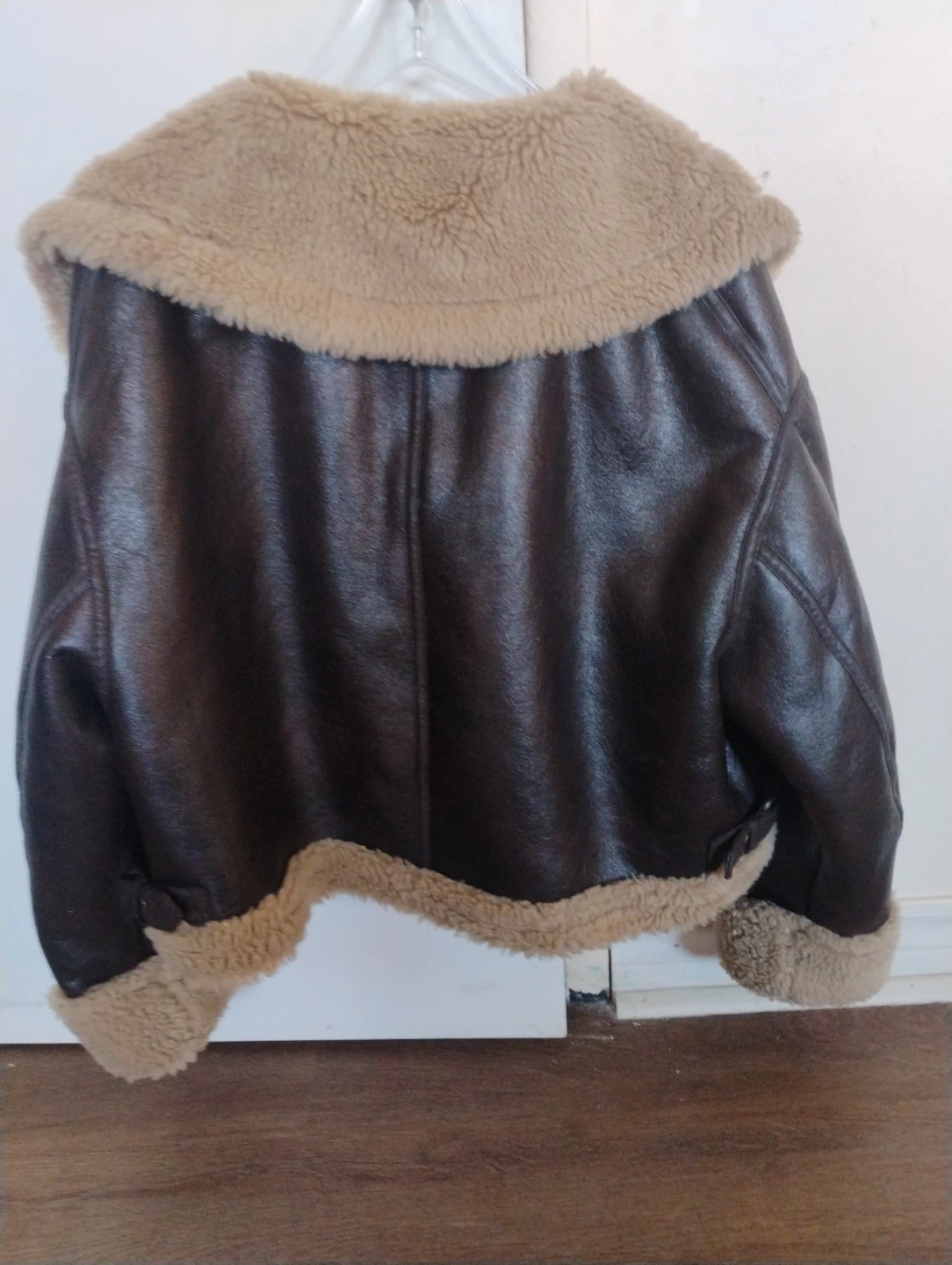 ZARA Aviator Jacket - Brown - photo 2