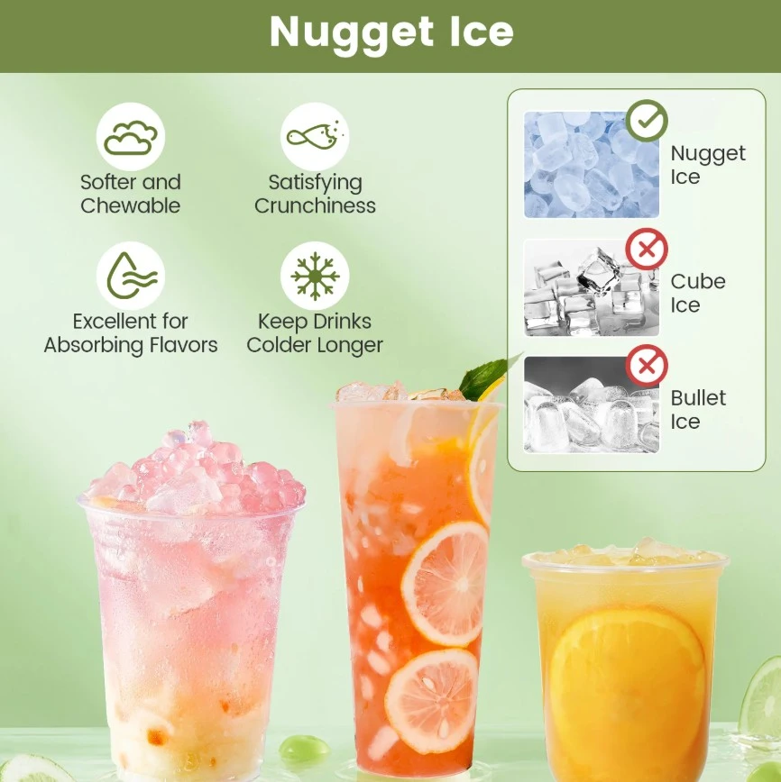 Costway Countertop Nugget Ice Maker, Soft Chewable Pellet Ice - photo 2