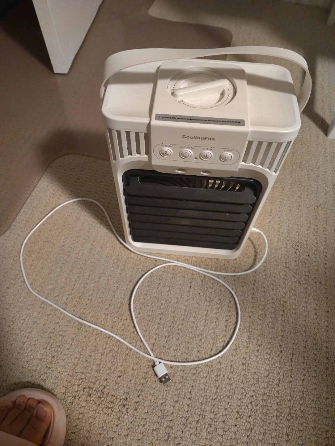 Portable Cooling Fan with Light - photo 3