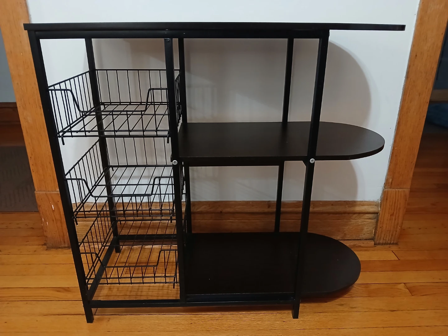 Black Kitchen Baker's Rack with Baskets - photo 3