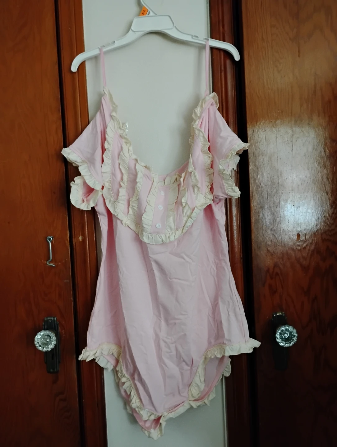 Landofgenie Pink Babydoll Nightie 4XL