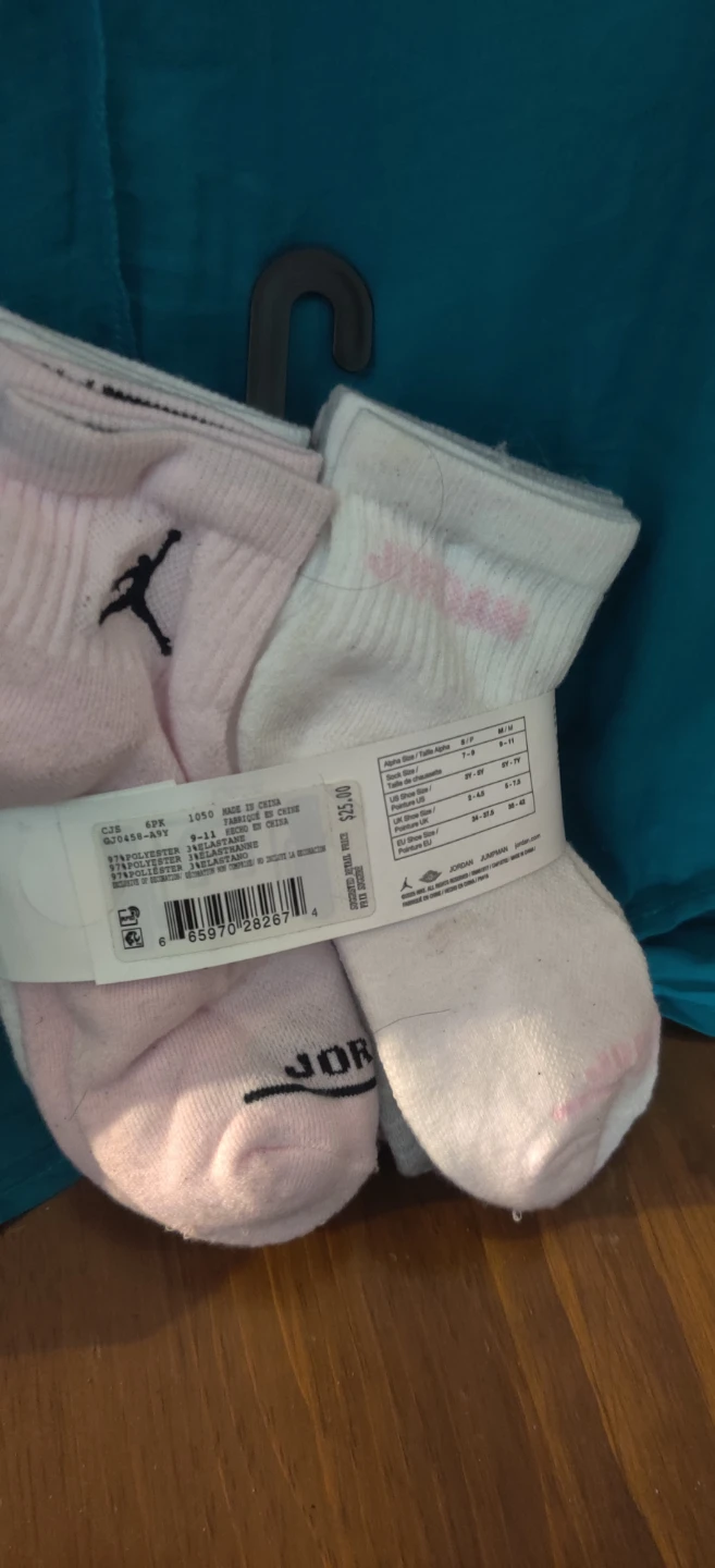 Jordan Youth Anklet Socks 6-Pack - photo 2