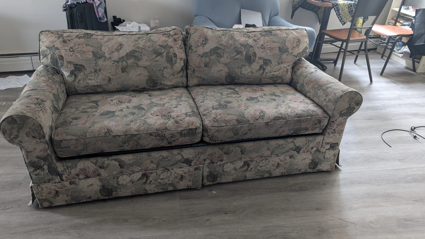 Floral Loveseat Sofa Bed - photo 3