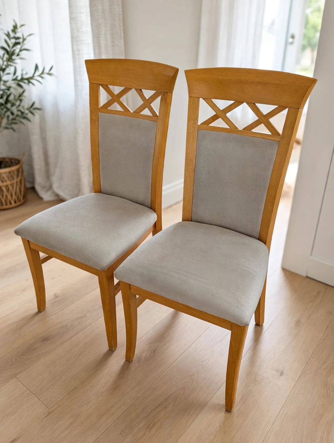 2 USED DINING ROOM CHAIRS one price for both