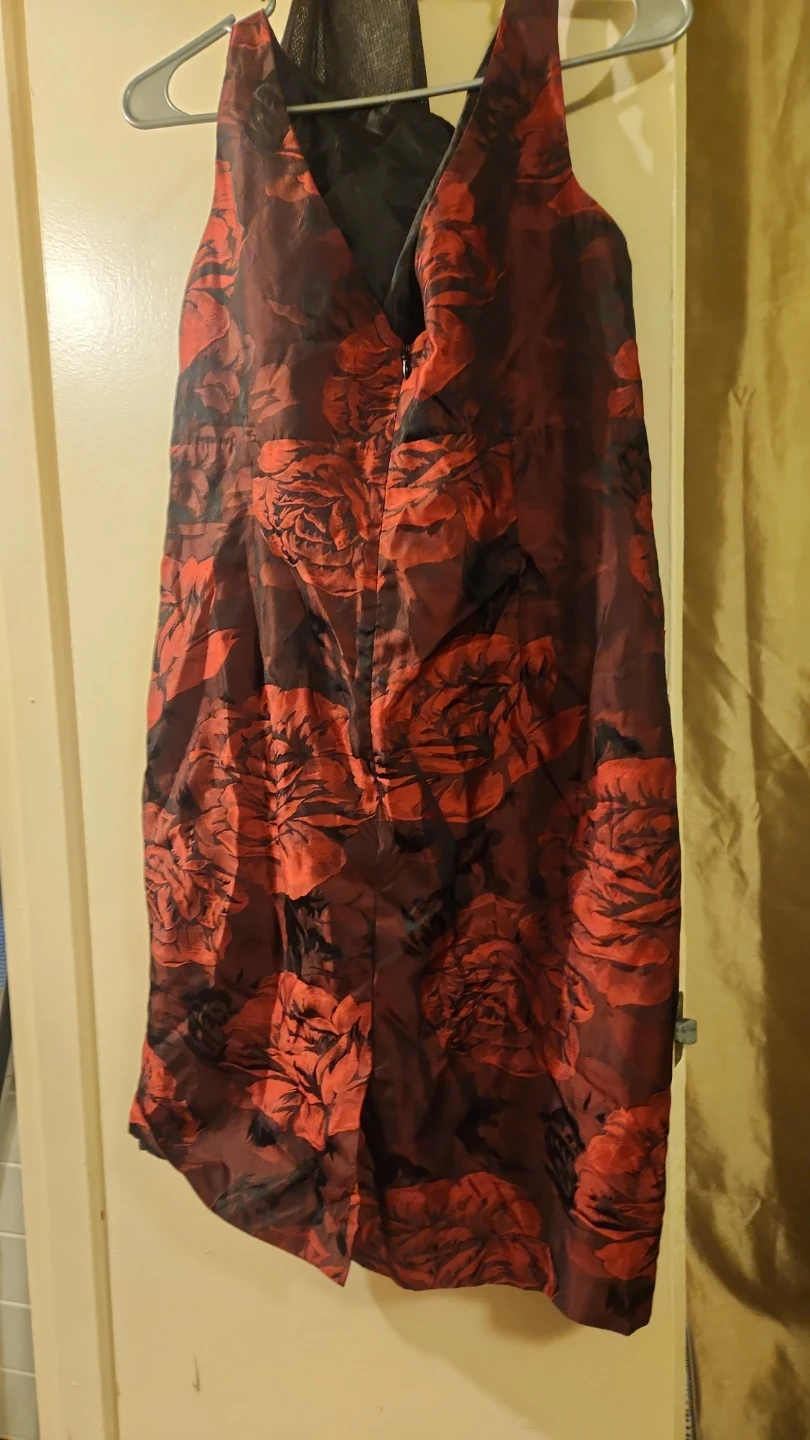 Red Floral Print Dress - photo 2