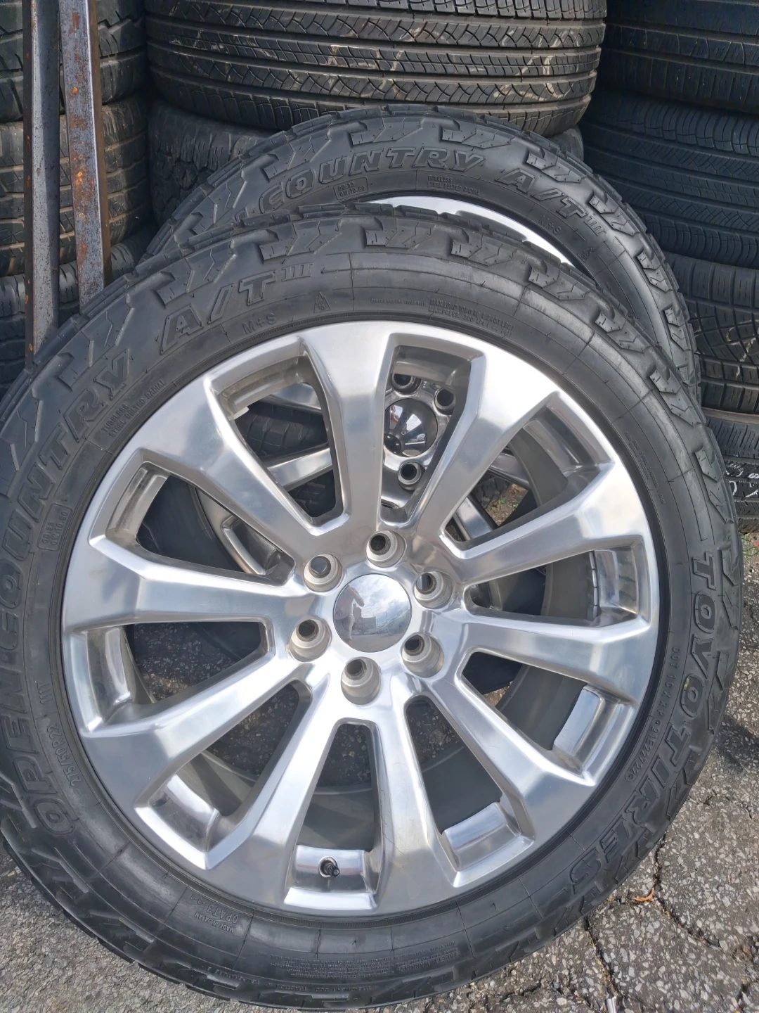 (4) 2024-Chevy Silverado 22inch rims and tires 275/50 R22 111T - photo 5