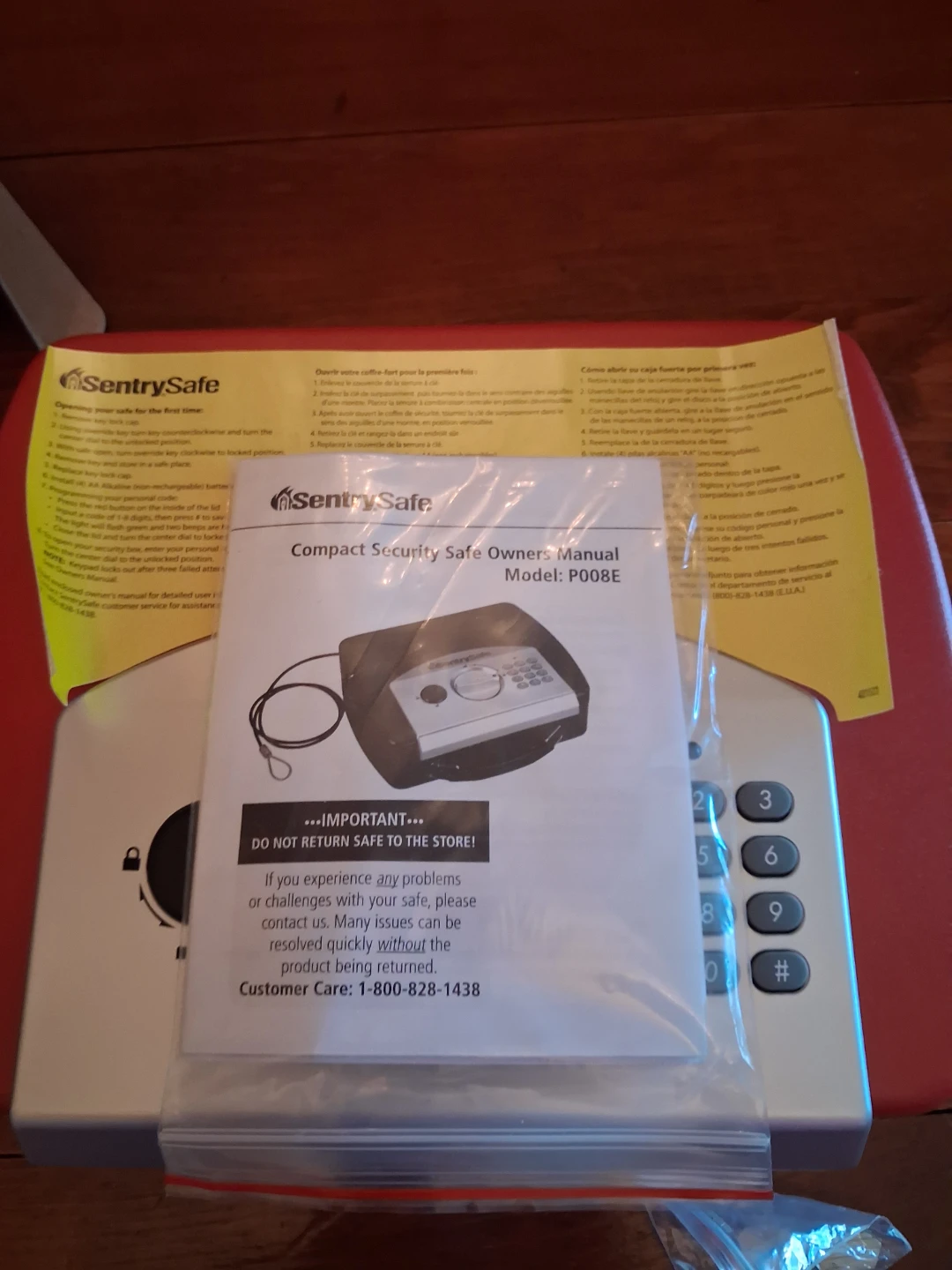 SentrySafe Locked & Safe P008E Compact Security Safe - photo 4