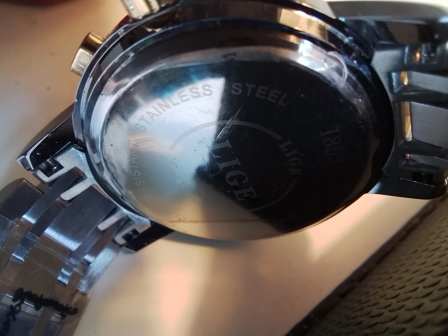 LIGE Stainless Steel Men's Watch New - photo 4