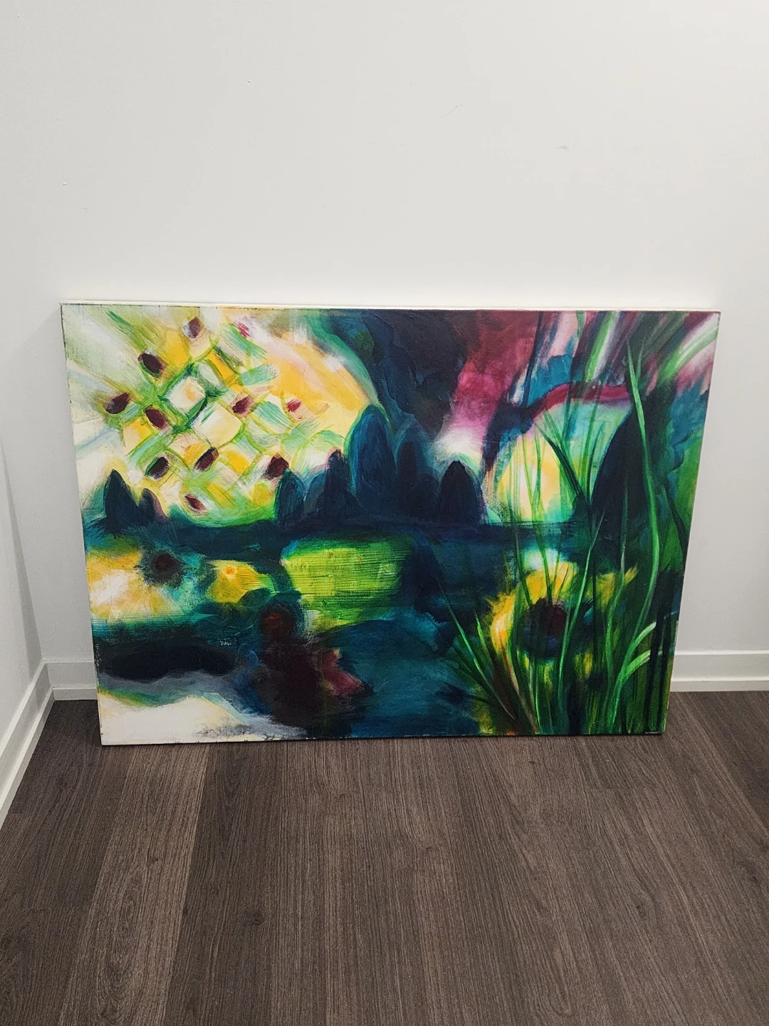 Abstract Landscape Canvas Painting - photo 2