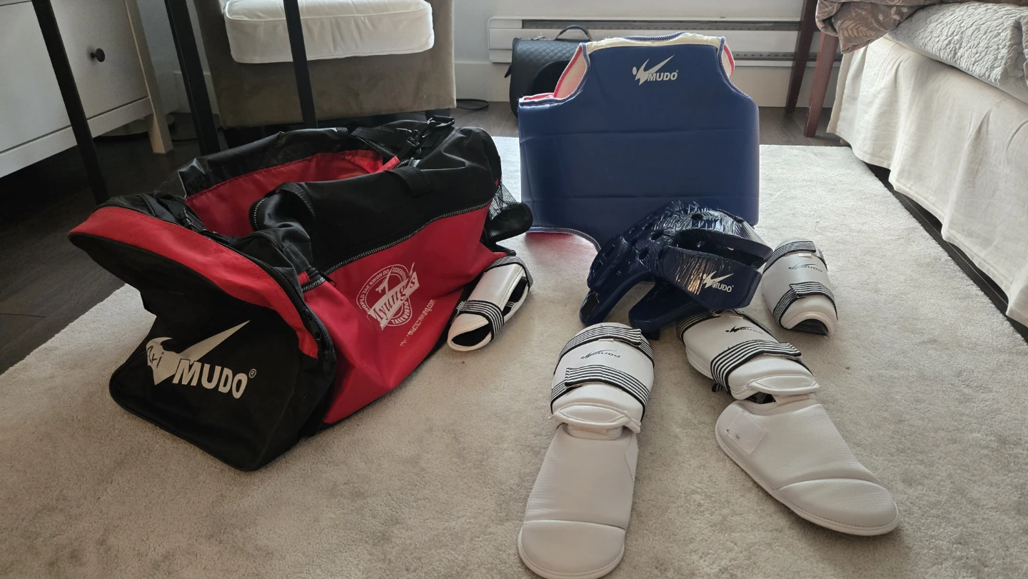 Taekwondo Sparring Gear Set with Bag