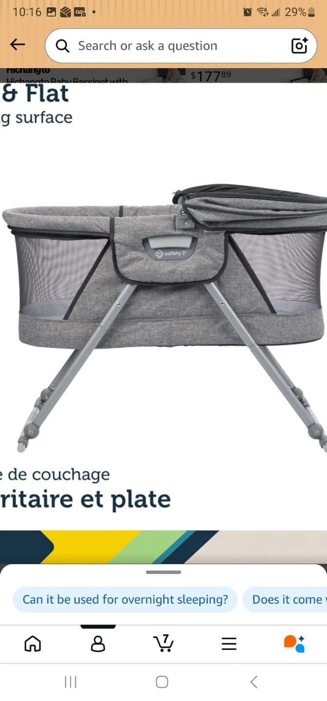 Safety 1st Baby Bassinet Nightfall