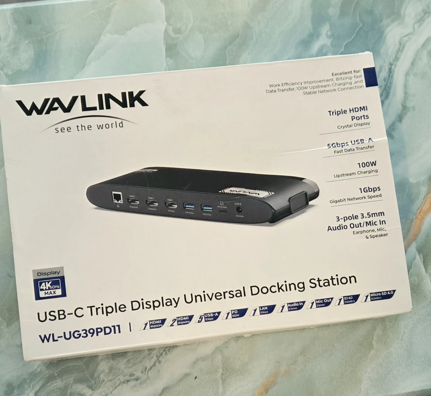 WAVLINK Universal Dual 2K + 4K DisplayLink Docking Station - photo 2