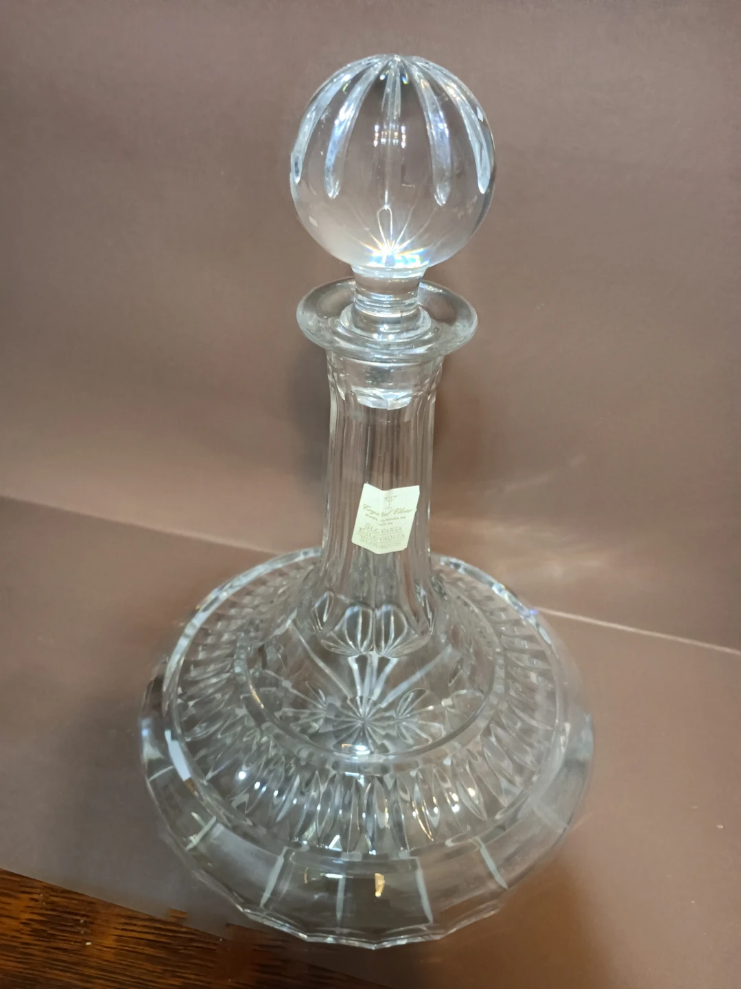 Crystal Clear Decanter - Made in Slovakia - photo 3