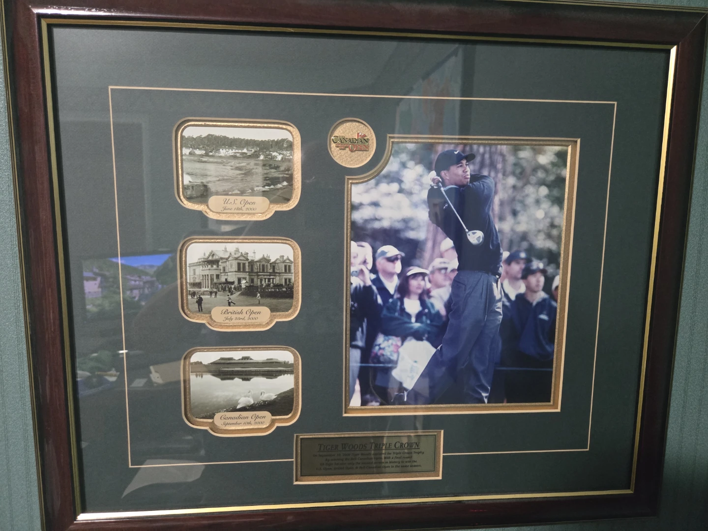 Tiger Woods Triple Crown Framed Memorabilia