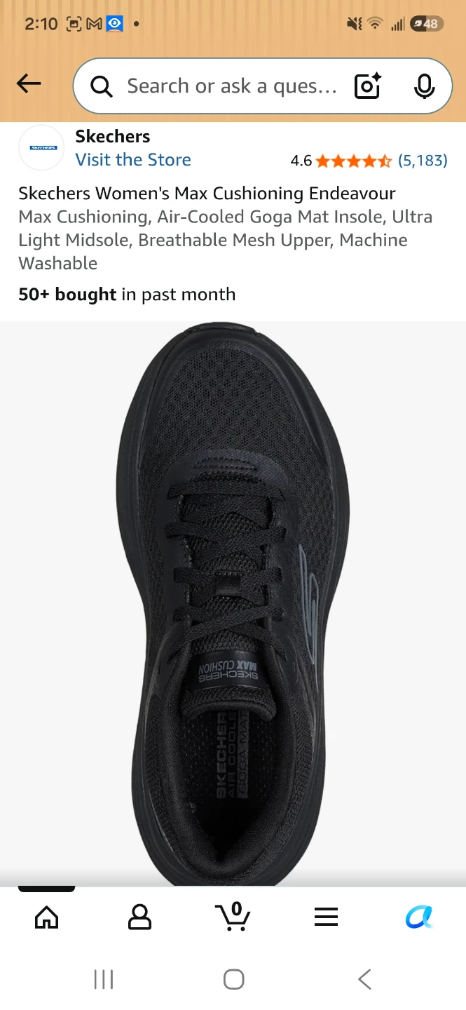 Skechers Women's Max Cushioning Endeavour Running Shoes Black - photo 2