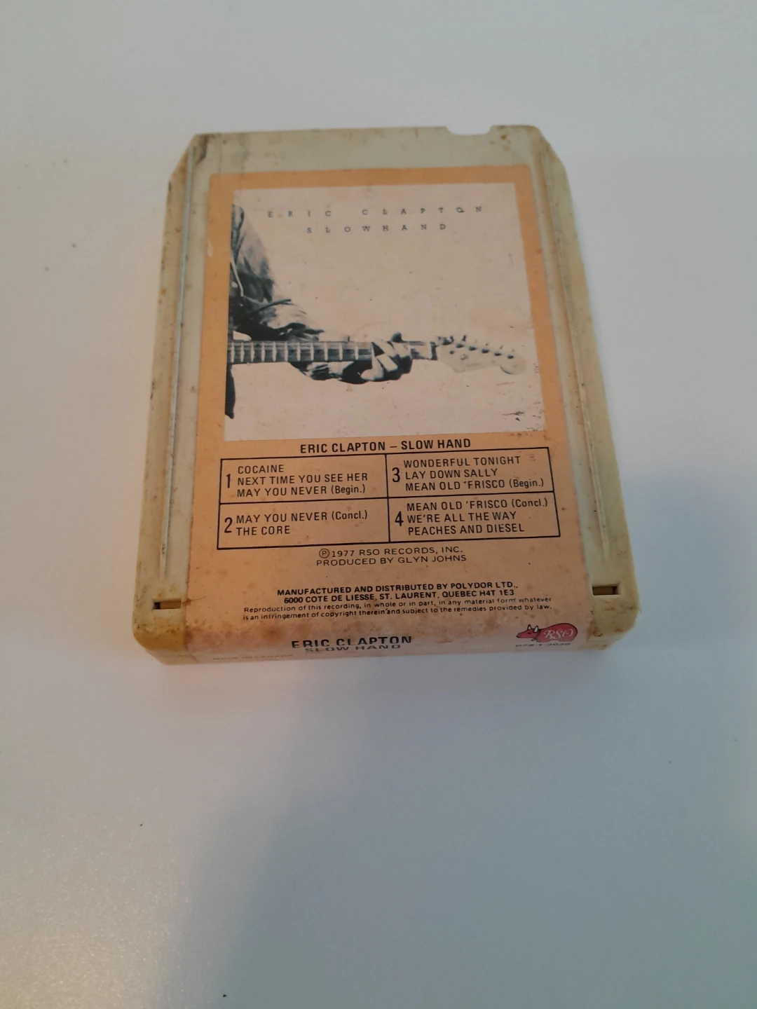 Eric Clapton Slow Hand 8-Track Tape