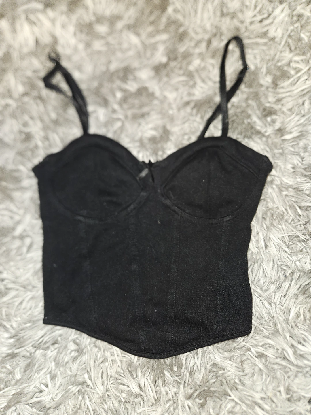 Black H&M Divided Corset Top