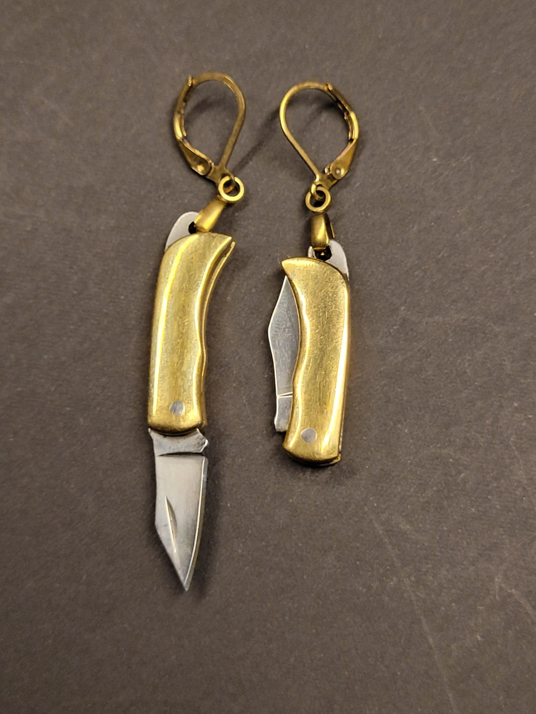 Miniature Folding Knife Earrings - 5 Different Models Available - photo 2