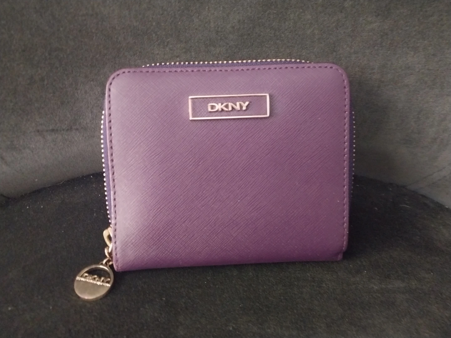 DKNY Purple Zip Around Wallet
