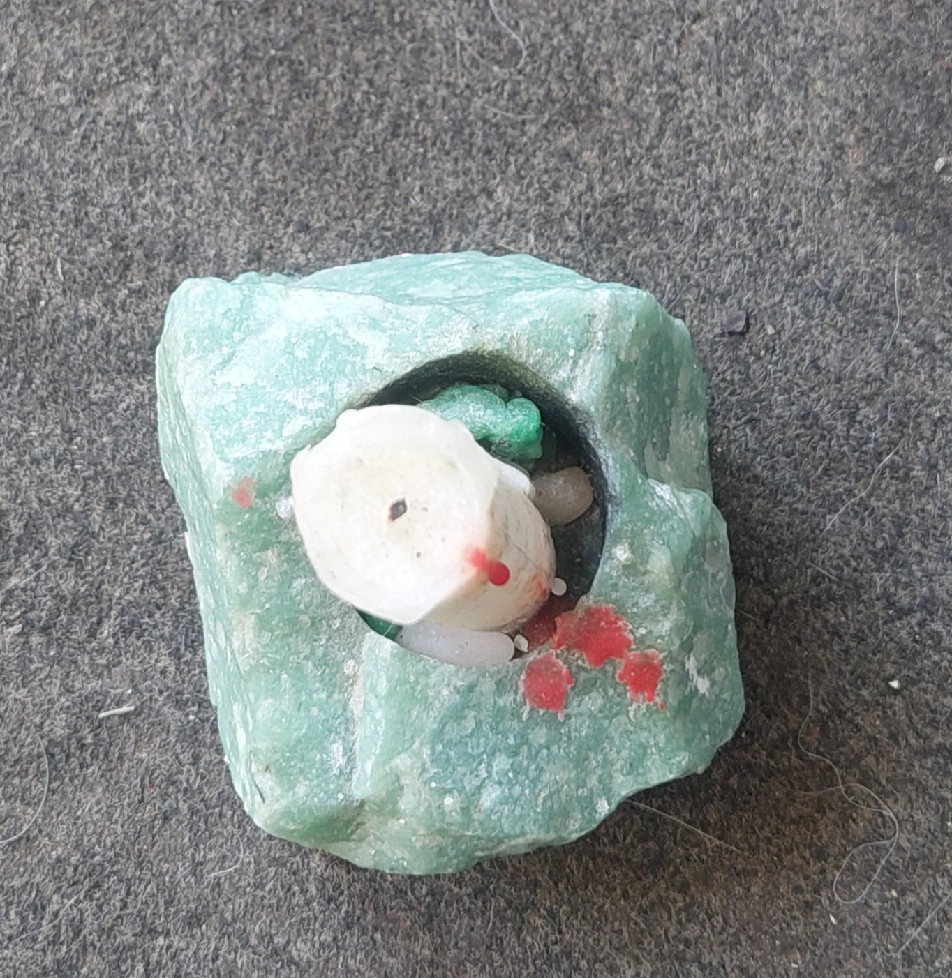 Candle holder made of stone