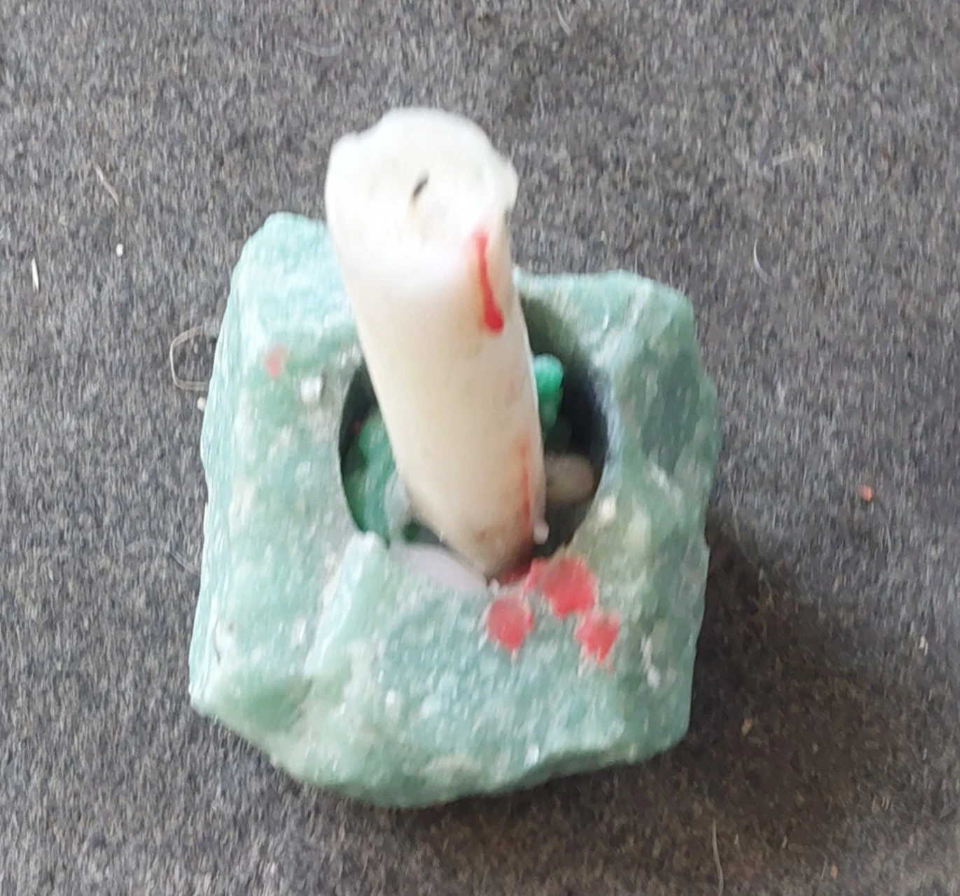 Candle holder made of stone - photo 2