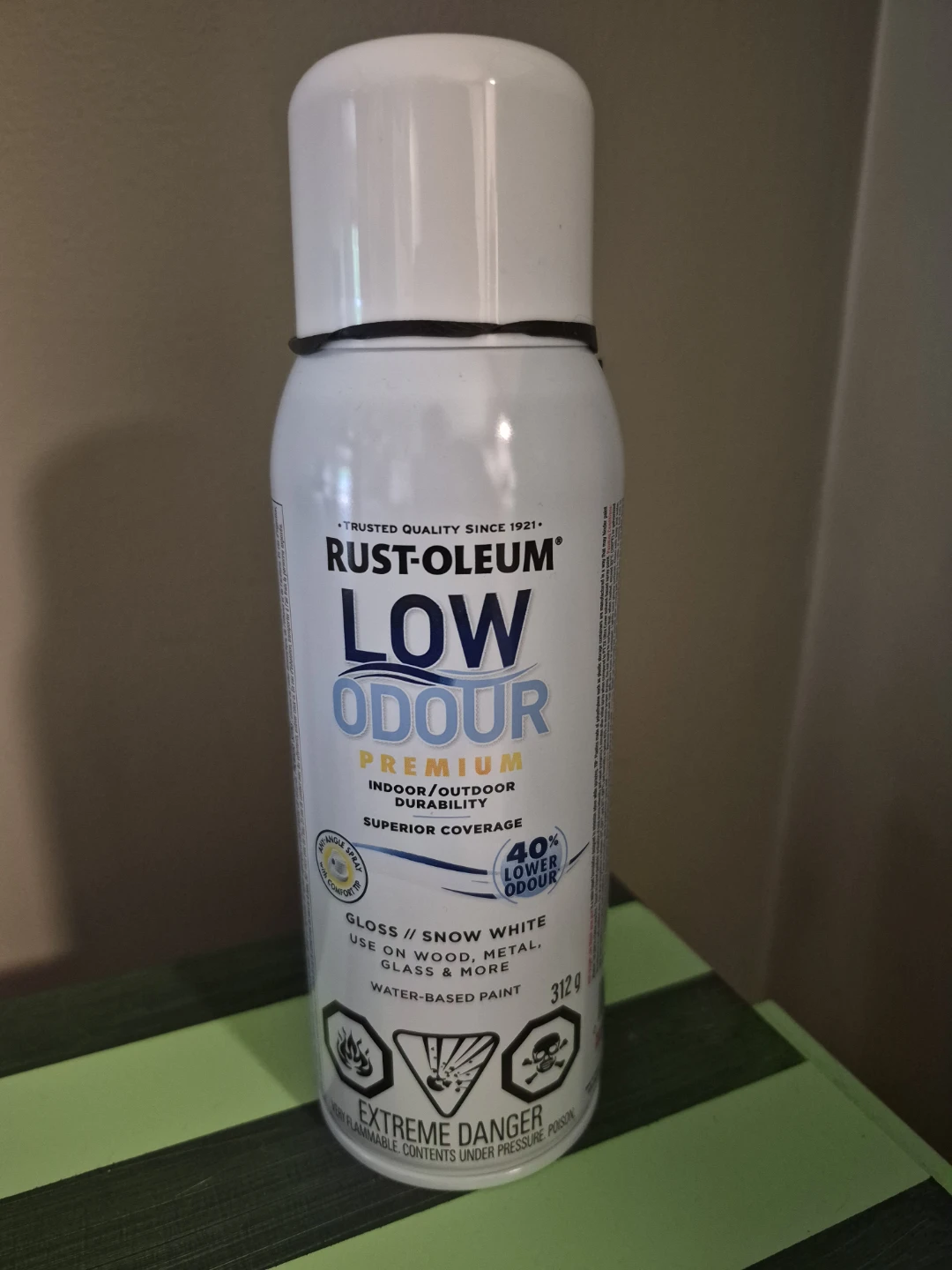 Rust-Oleum Low Odour Premium Spray Paint - Snow White