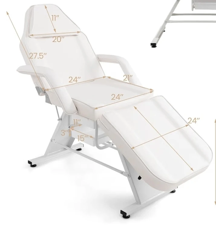 White Massage Table / Facial Bed
