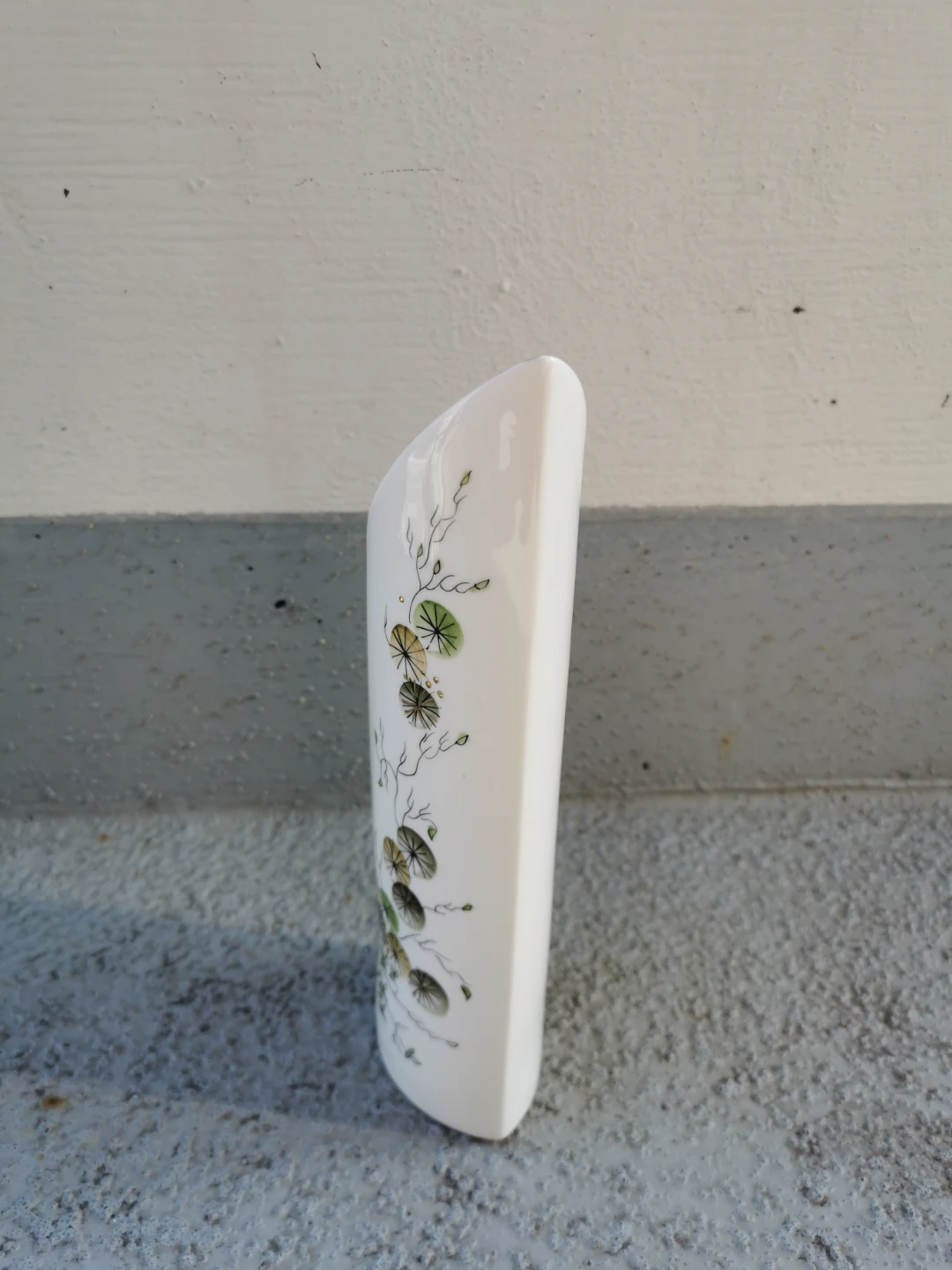 Vintage Jiesia Fine Bone China Vase Floral Gold Trim Lithuania - photo 5