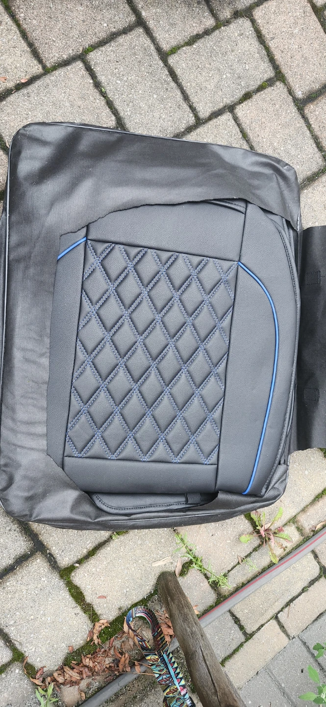 Ford F150 Seat Covers (Black/Blue) full set - photo 5
