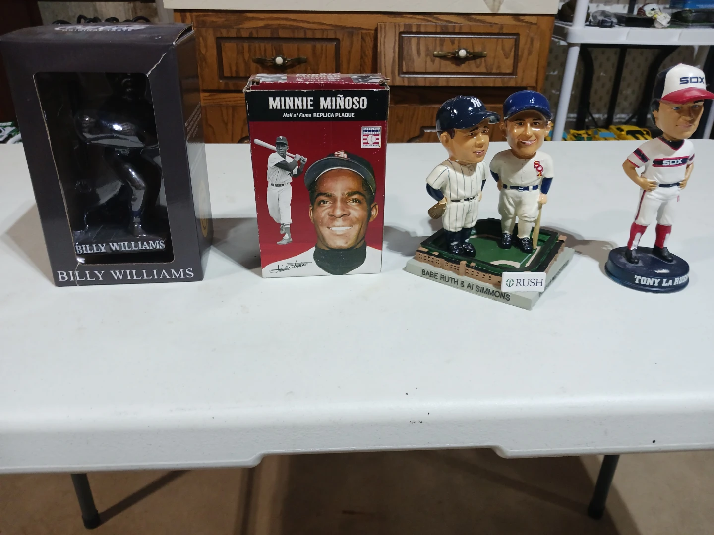 Billy Williams Bobblehead and Minnie Miñoso Plaque