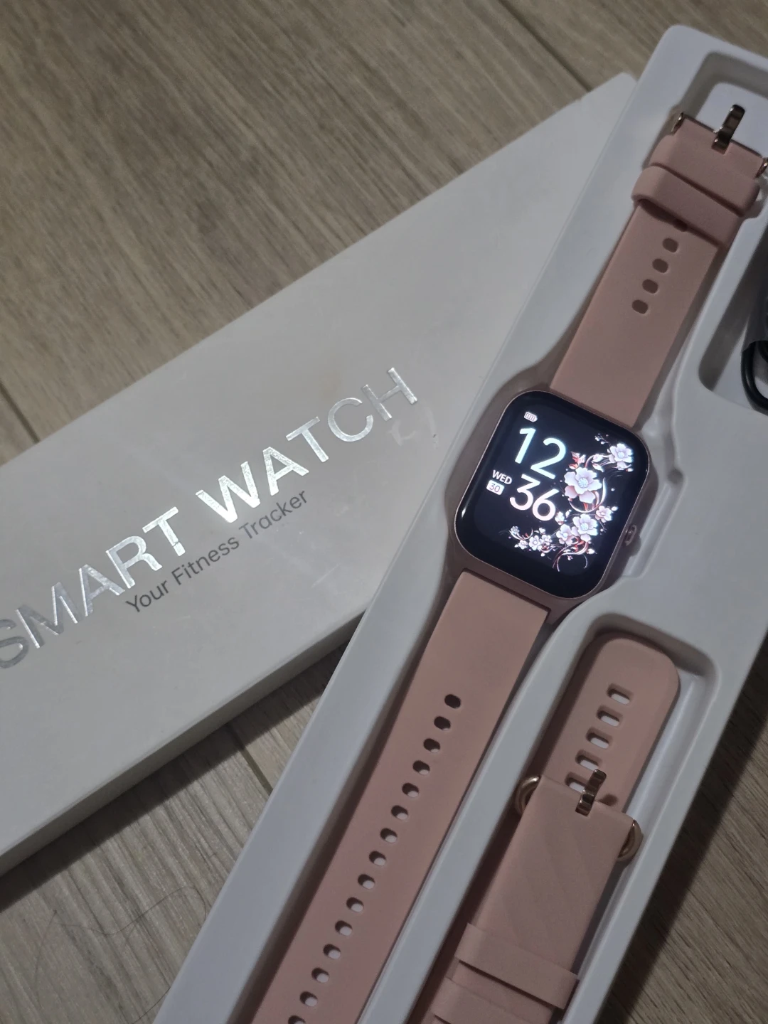 Pink Smart Watch Fitness Tracker