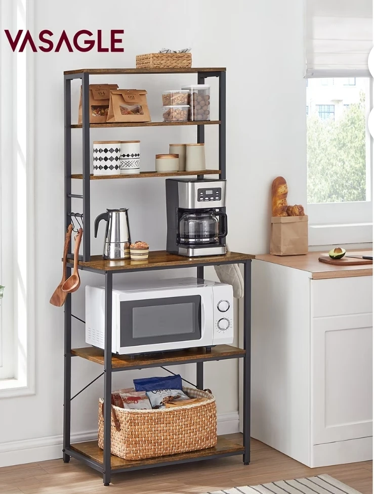 VASAGLE Bakers Rack with Microwave Stand