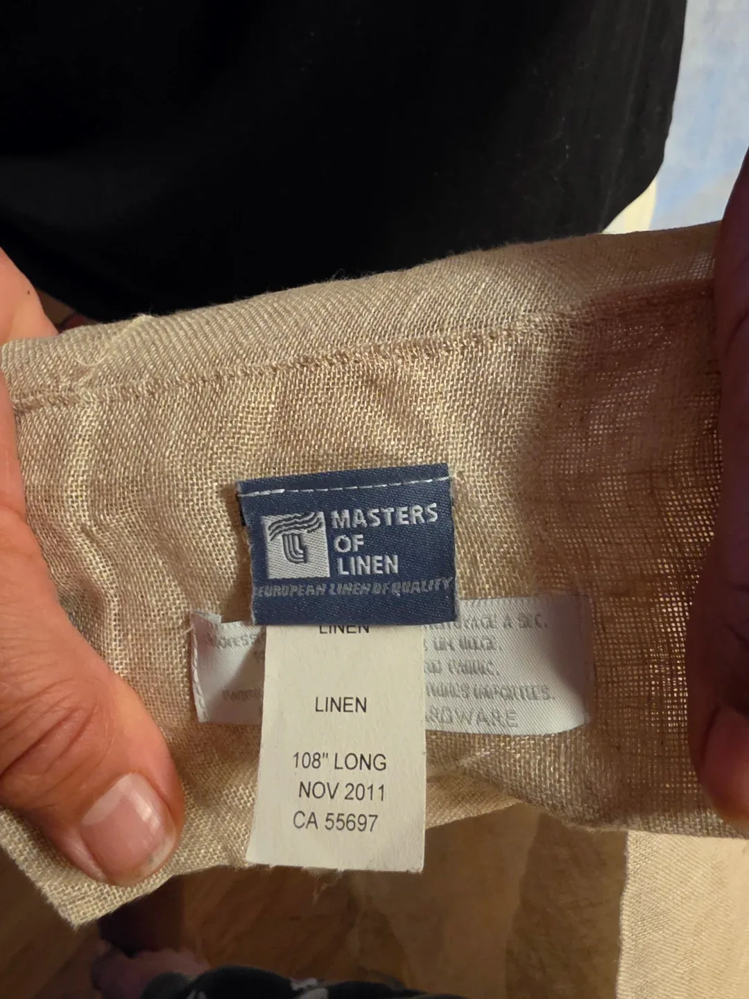 2 Linen Fabric Sheers for curtains. - 108" Long - photo 2
