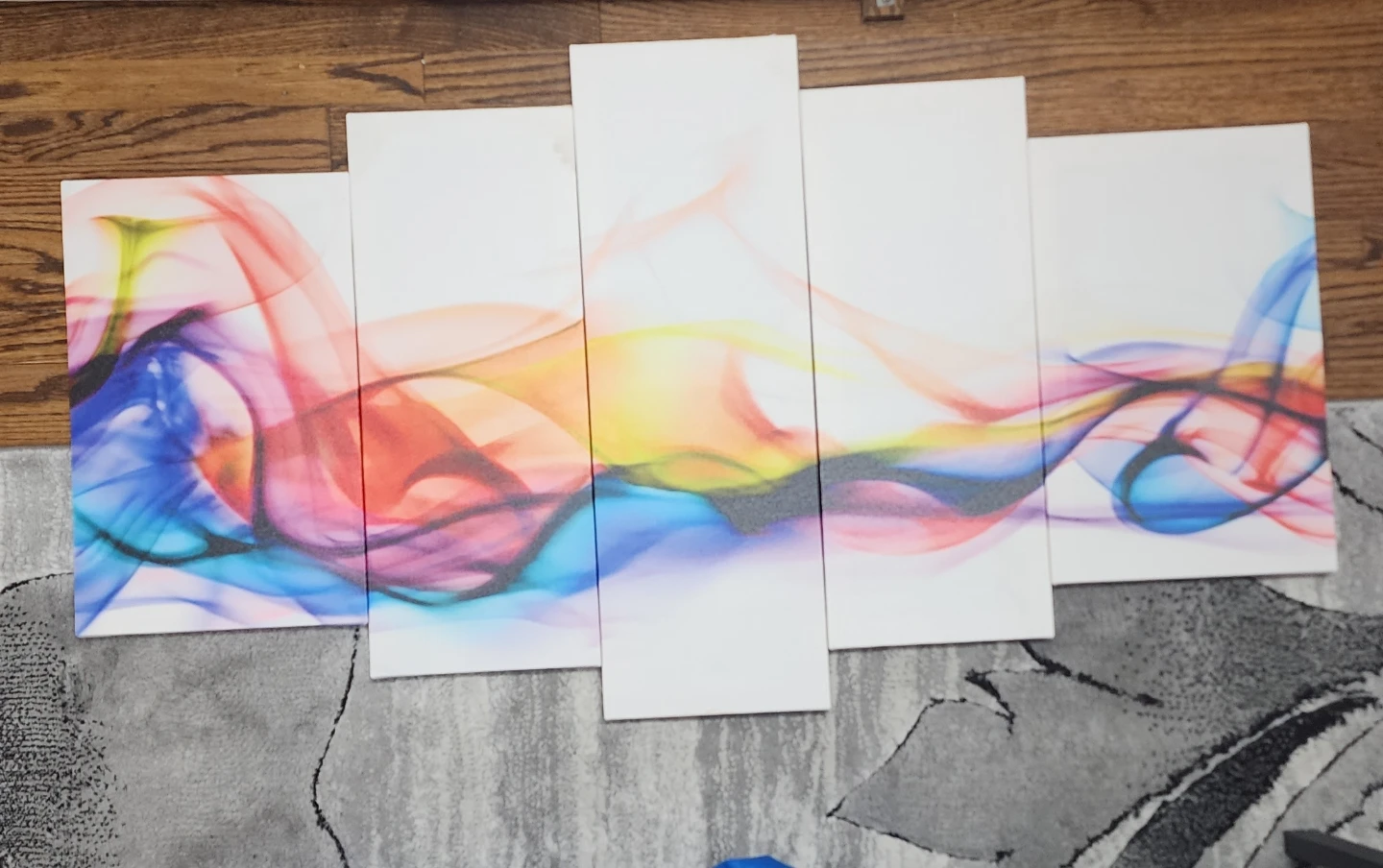 Multi-panel Canvas Wall Art - Abstract Swirls