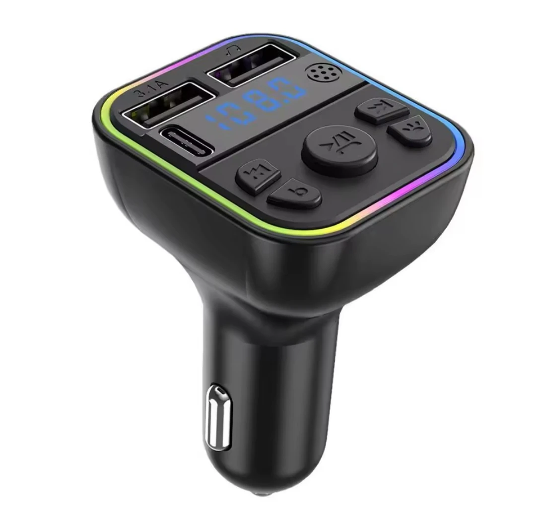 Bluetooth Car Charger FM Transmitter with USB Ports