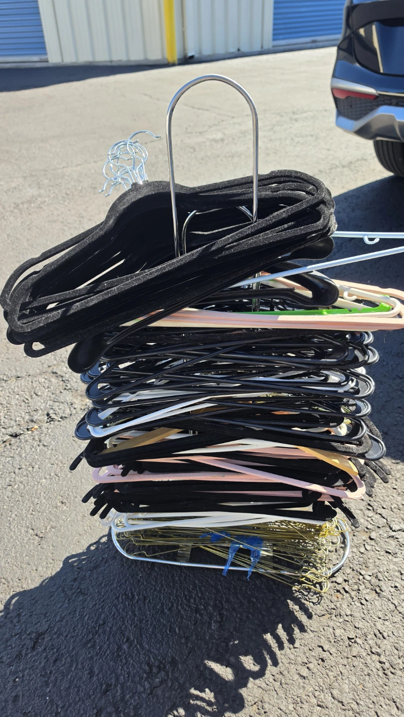 Mixed Lot of Clothes Hangers and Clips 300+