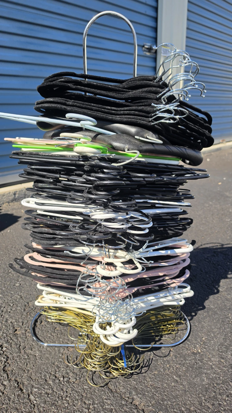 Mixed Lot of Clothes Hangers and Clips 300+ - photo 2