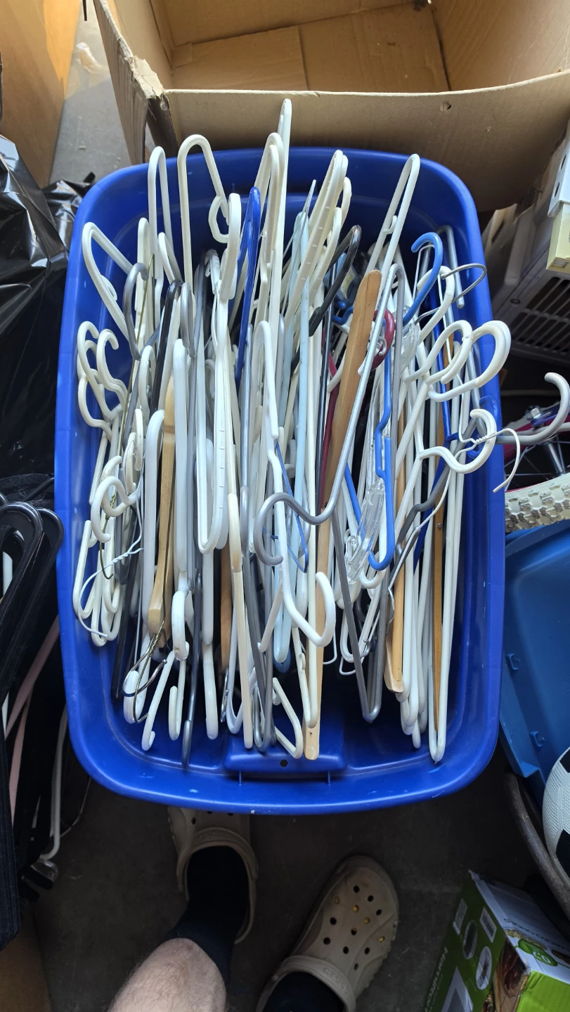 Mixed Lot of Clothes Hangers and Clips 300+ - photo 4