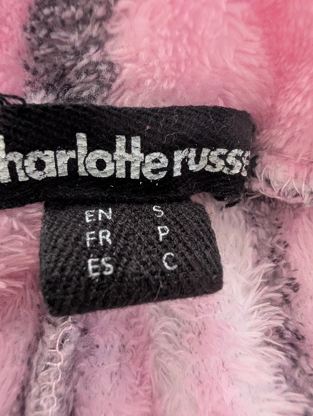 Charlotte Russe pink plaid fleece pajama pants size S - photo 2