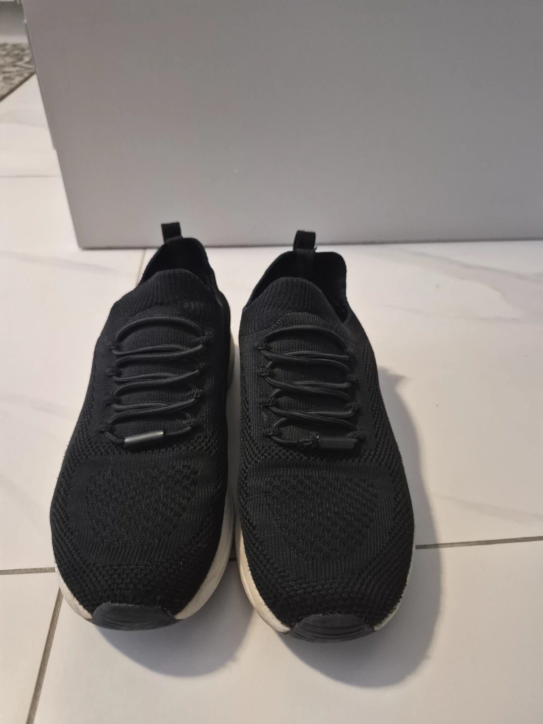 Skechers Black Knit Slip-On Sneakers - photo 3