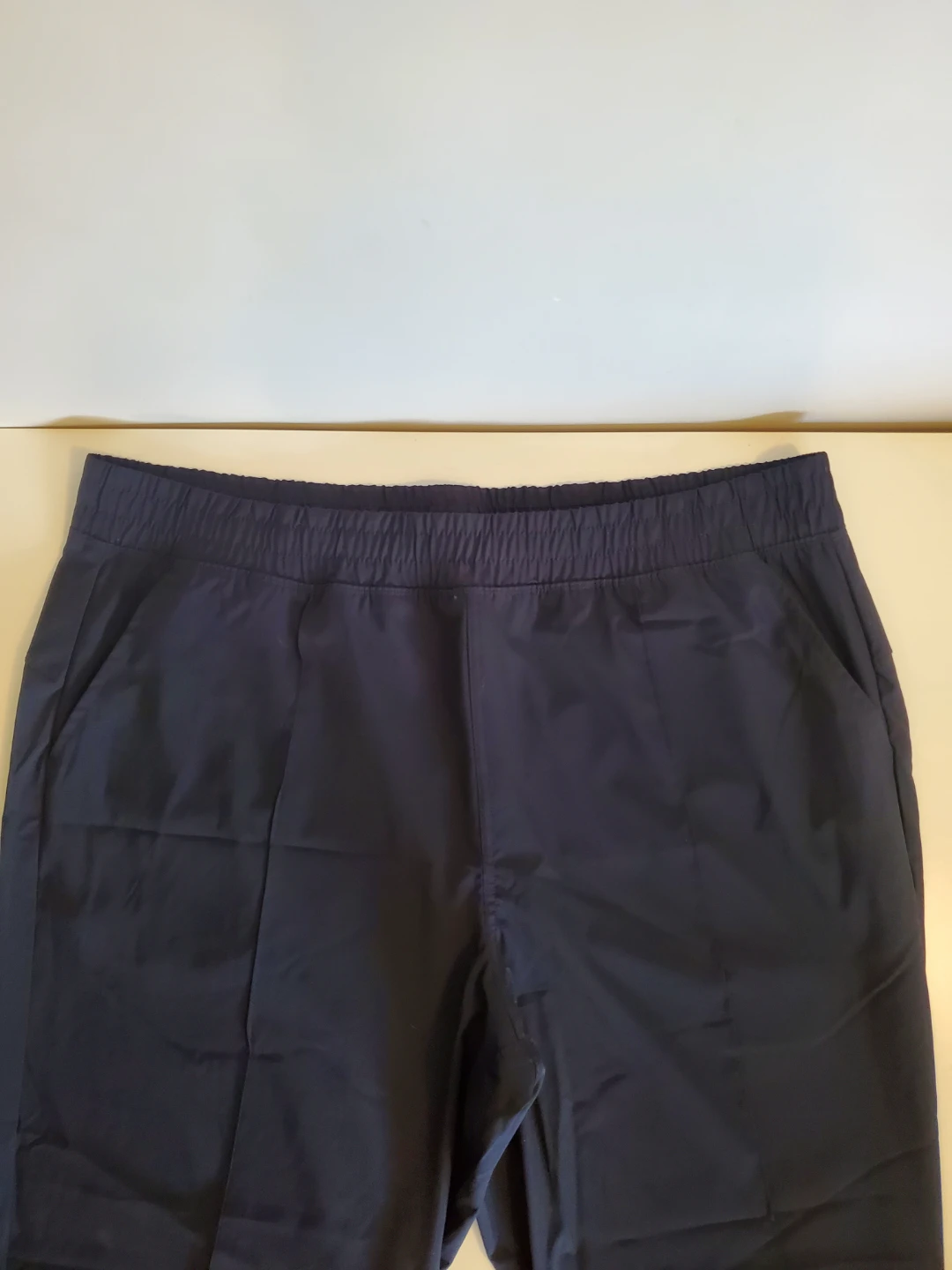 Black Lightweight Elastic Waist Jogger Pants...XXL