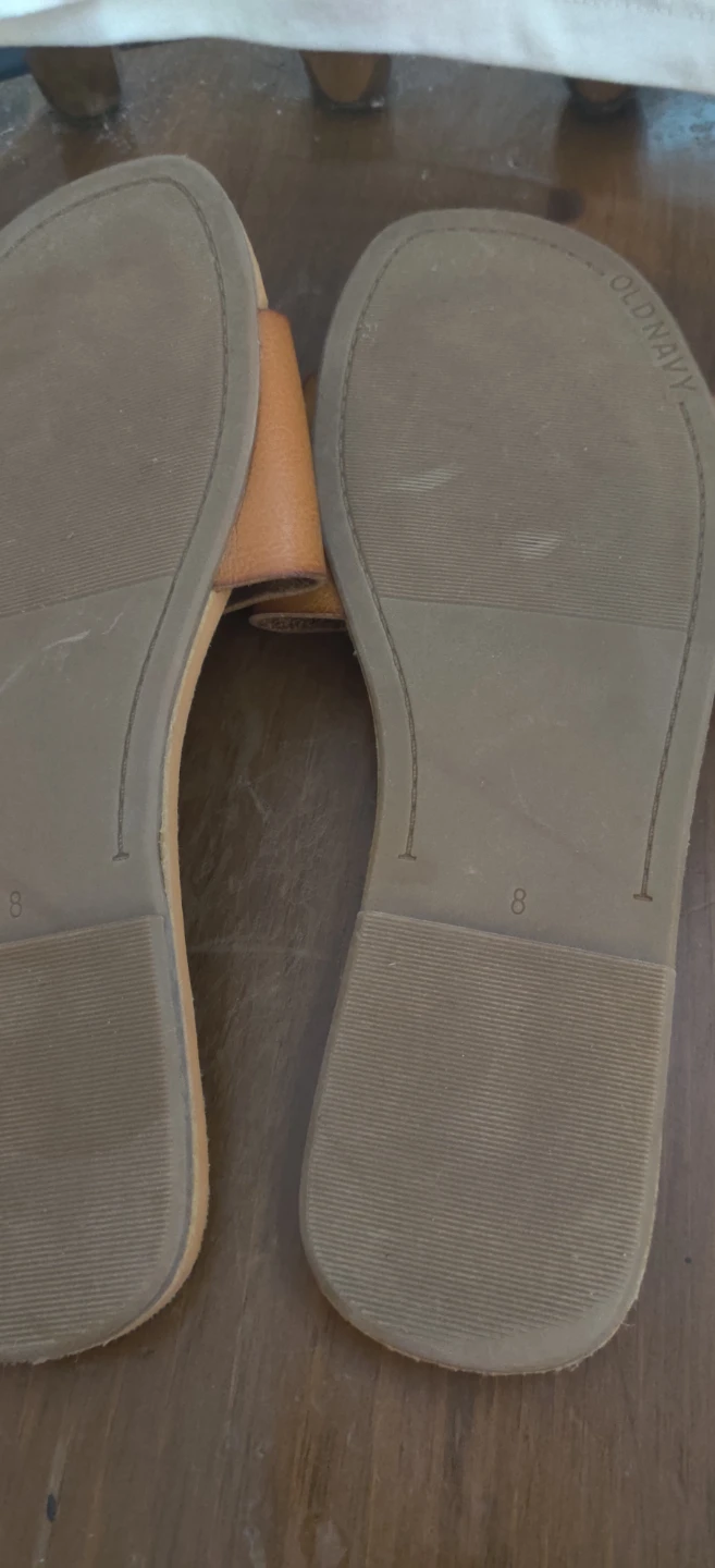 Old Navy Tan Slide Sandals Size 8 - photo 3