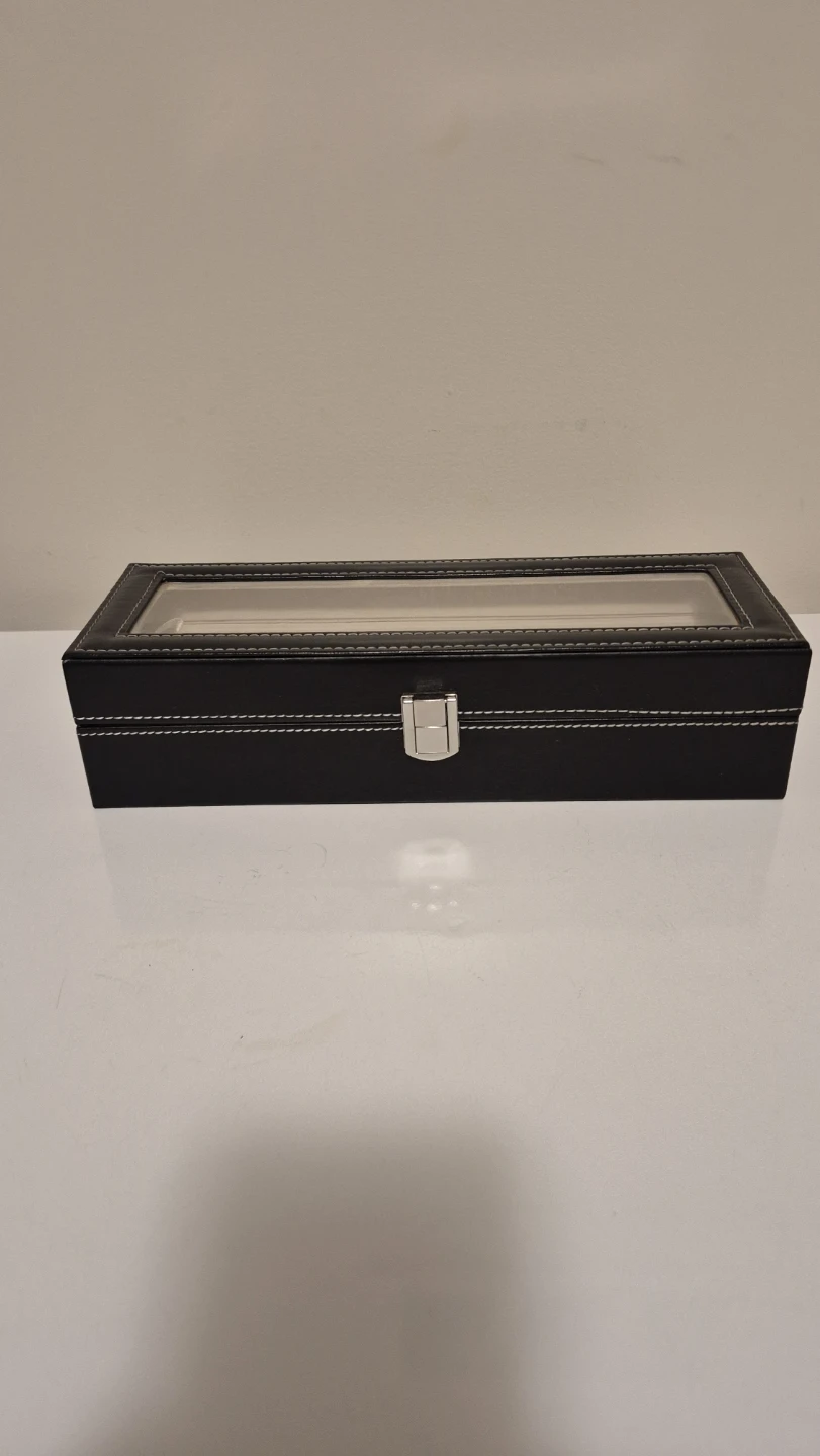 6-Slot Watch Box with Plastic Lid ⚽️